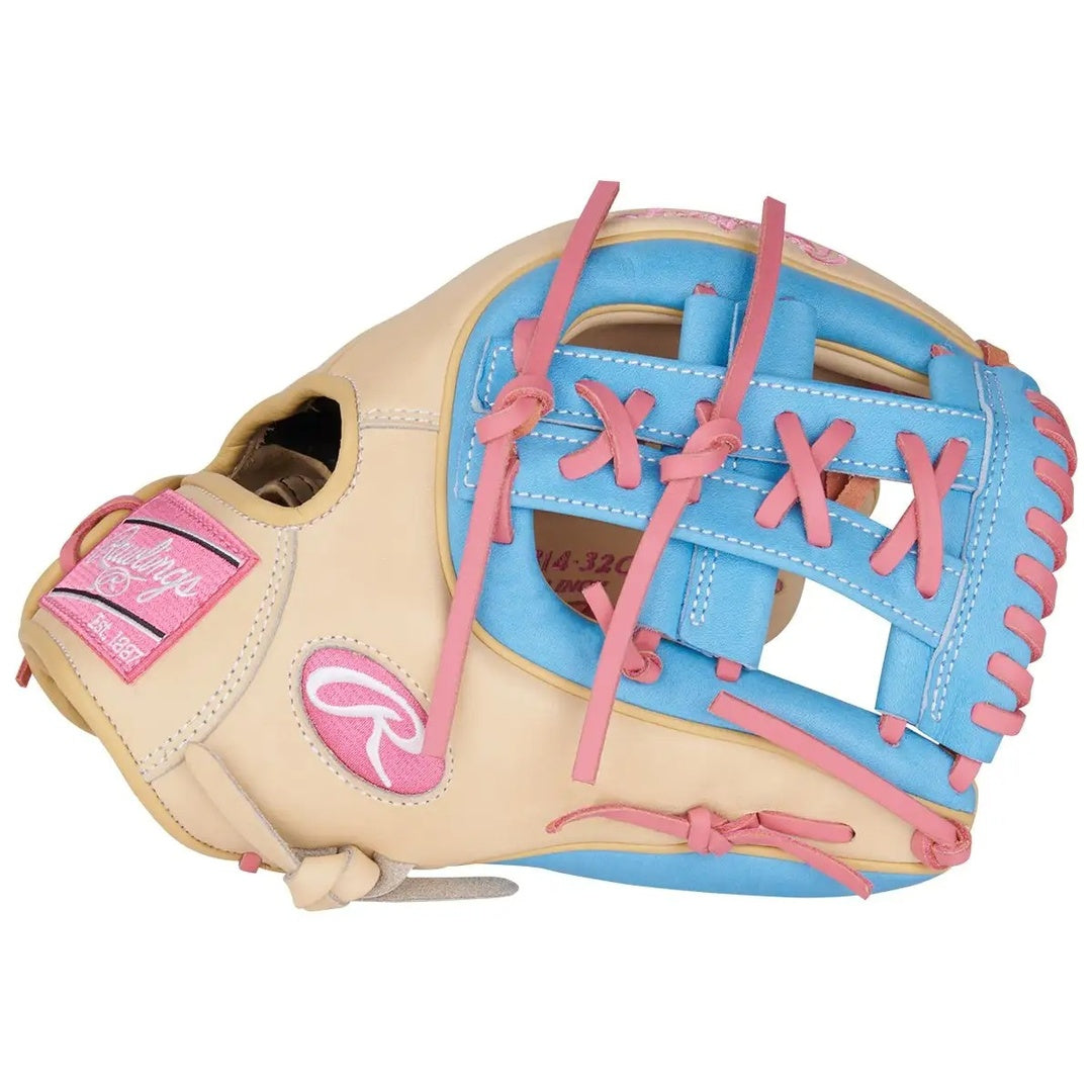 Rawlings Heart of the Hide PROR314-32CCB Baseball Glove camel/ blue