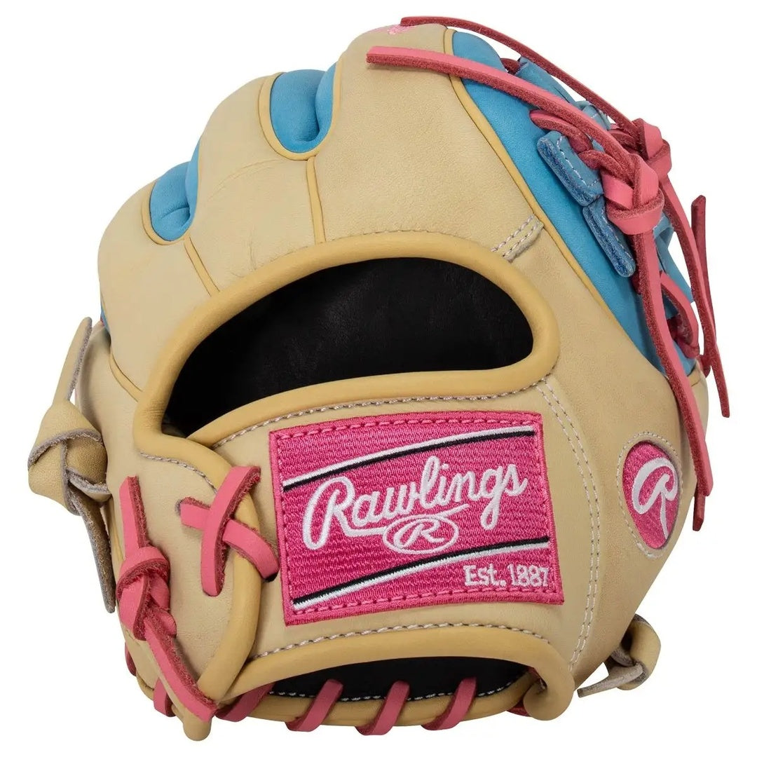 Rawlings Heart of the Hide PROR314-32CCB Baseball Glove camel/ blue