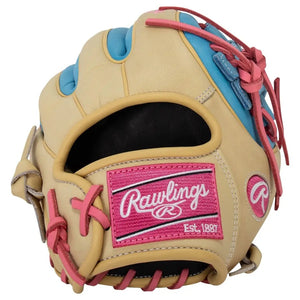Rawlings Heart of the Hide PROR314-32CCB Baseball Glove camel/ blue