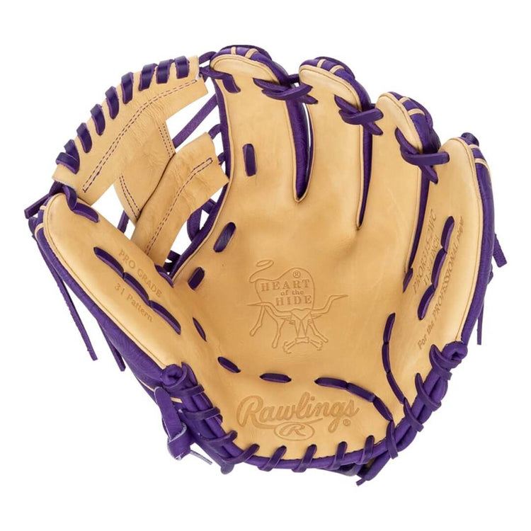 Rawlings Heart of the Hide PROR315-2WC Baseball Glove purple/camel