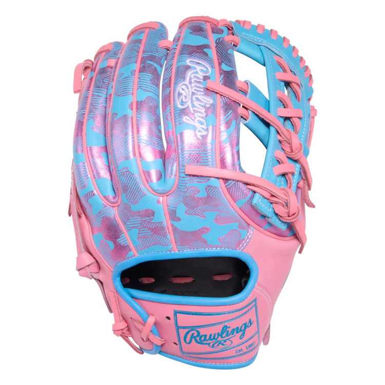 Rawlings Heart of the Hide PROR315-32CBP Color Sync 10.0 Baseball Glove blue/pink