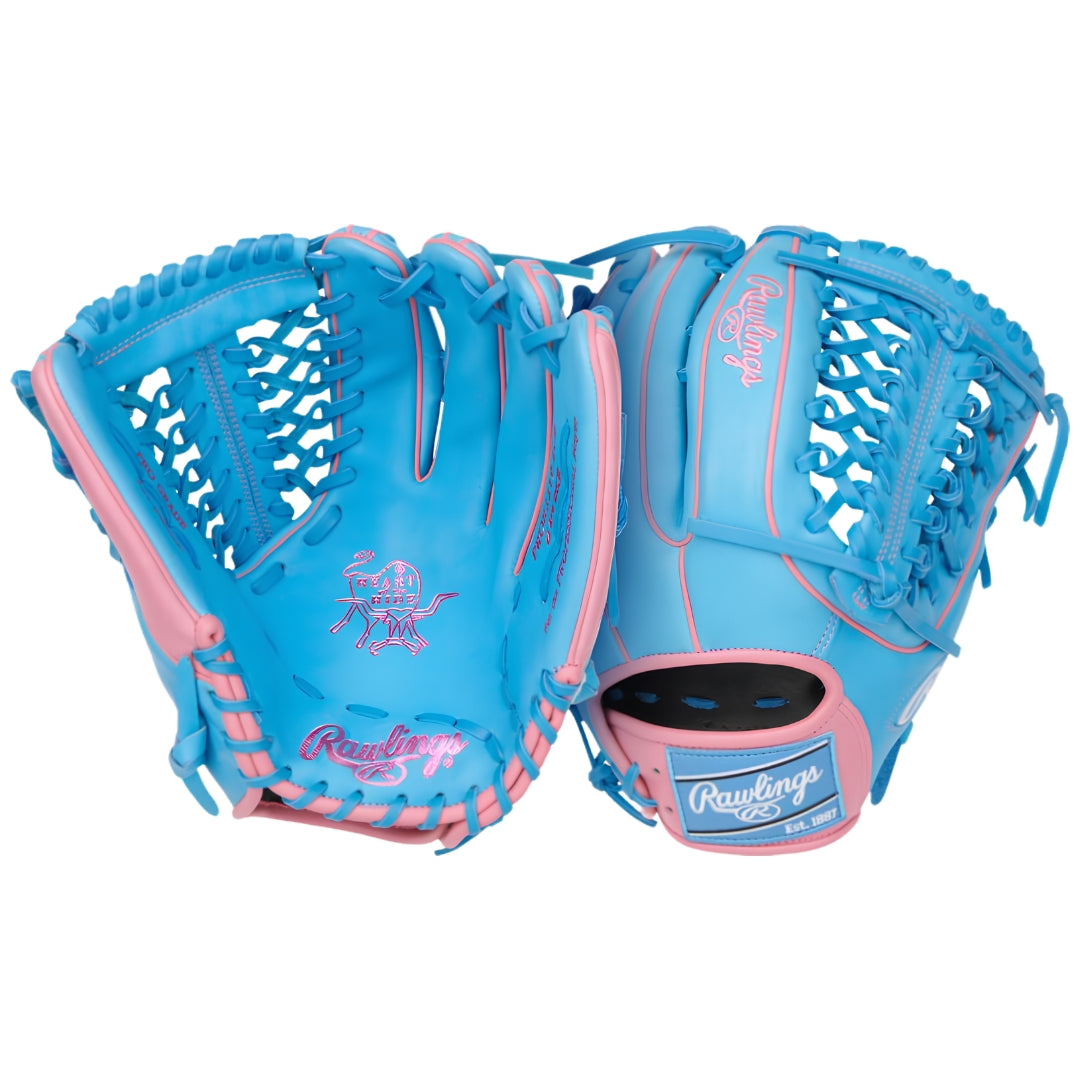 Rawlings Heart of the Hide PROR3319-4CB Baseball Glove blue/pink