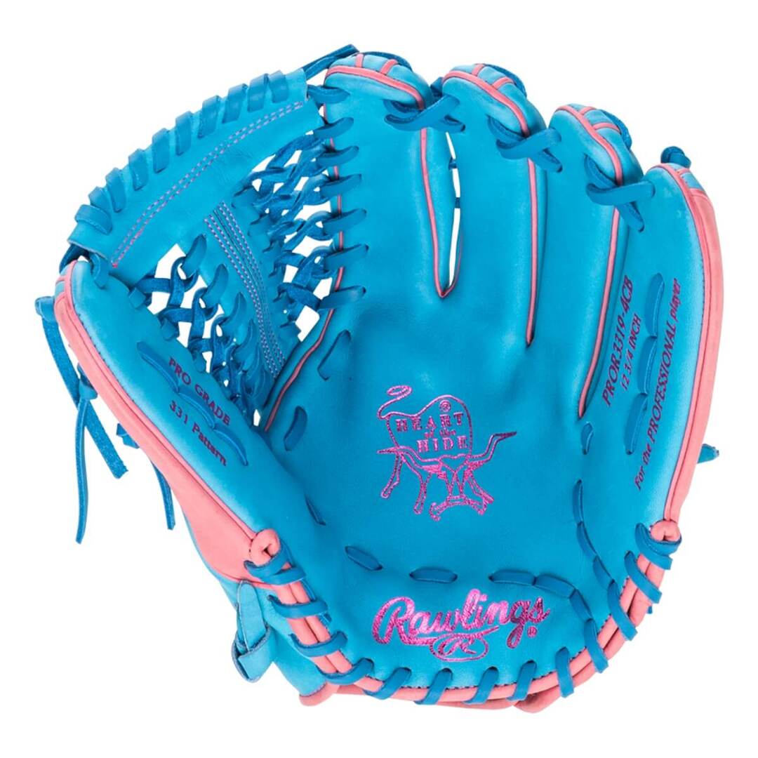 Rawlings Heart of the Hide PROR3319-4CB Baseball Glove blue/pink