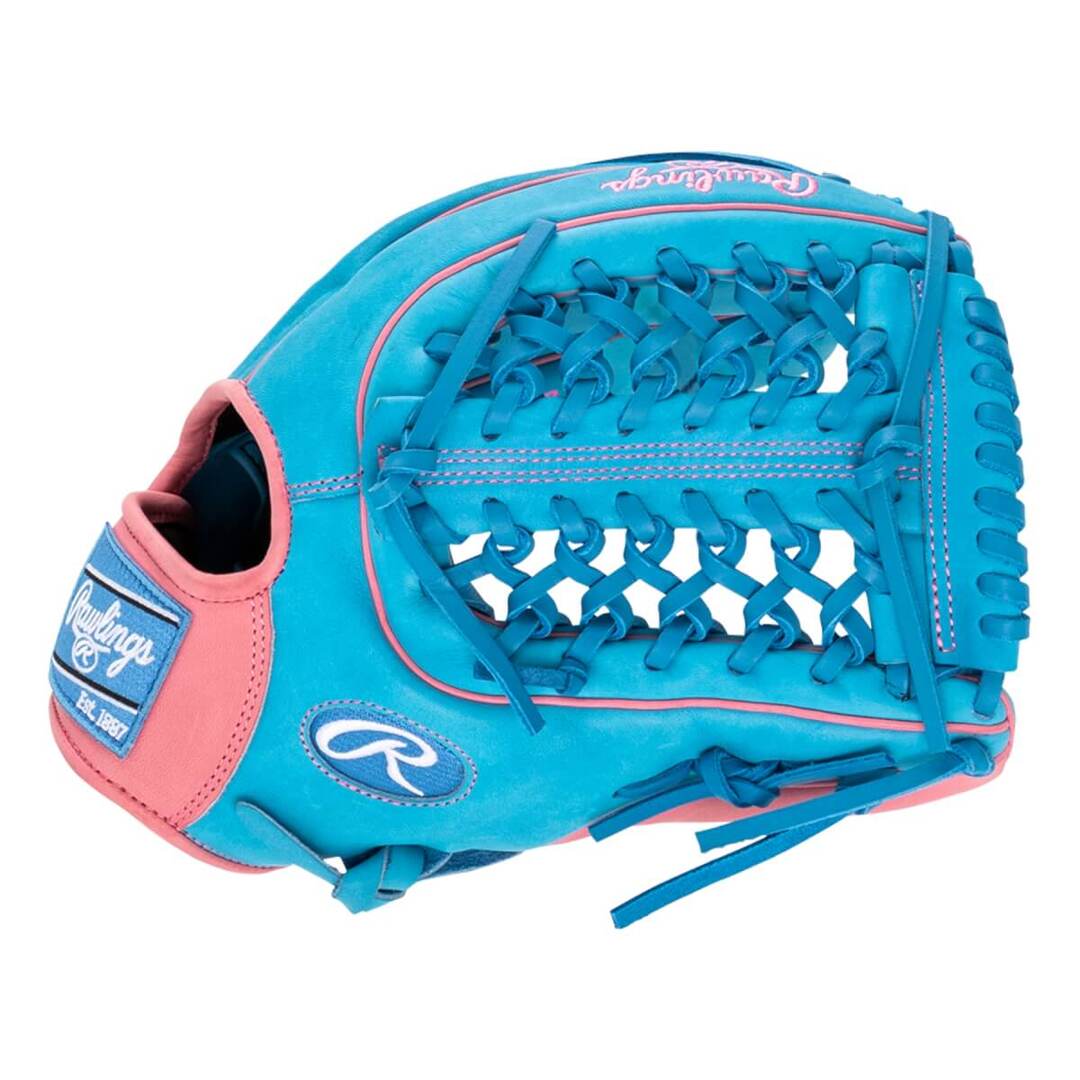 Rawlings Heart of the Hide PROR3319-4CB Baseball Glove blue/pink
