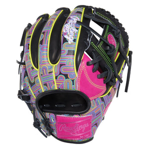Rawlings Heart of the Hide PROR934-2BEB Color Sync 10.0 Baseball Glove fuchsia/black