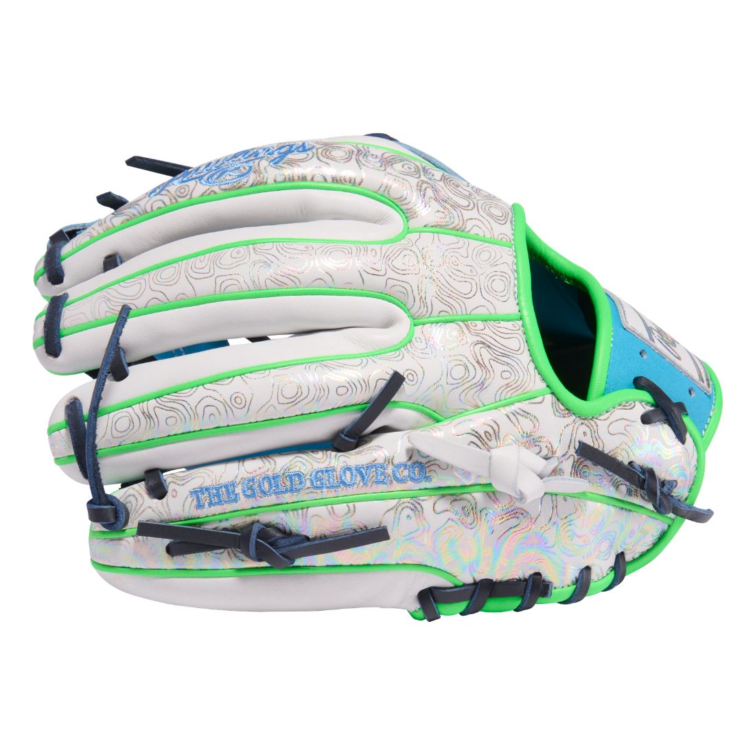 Rawlings Heart of the Hide PROR934-2CBW Color Sync 10.0 Baseball Glove grey/blue