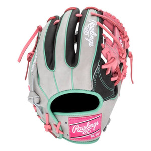 Rawlings Heart of the Hide PROR934-2DSP Baseball Glove black/grey/pink