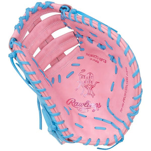 Rawlings Heart of the Hide PRORDCTU-10PCB First Base Mitt blue/pink