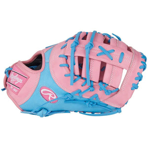 Rawlings Heart of the Hide PRORDCTU-10PCB First Base Mitt blue/pink
