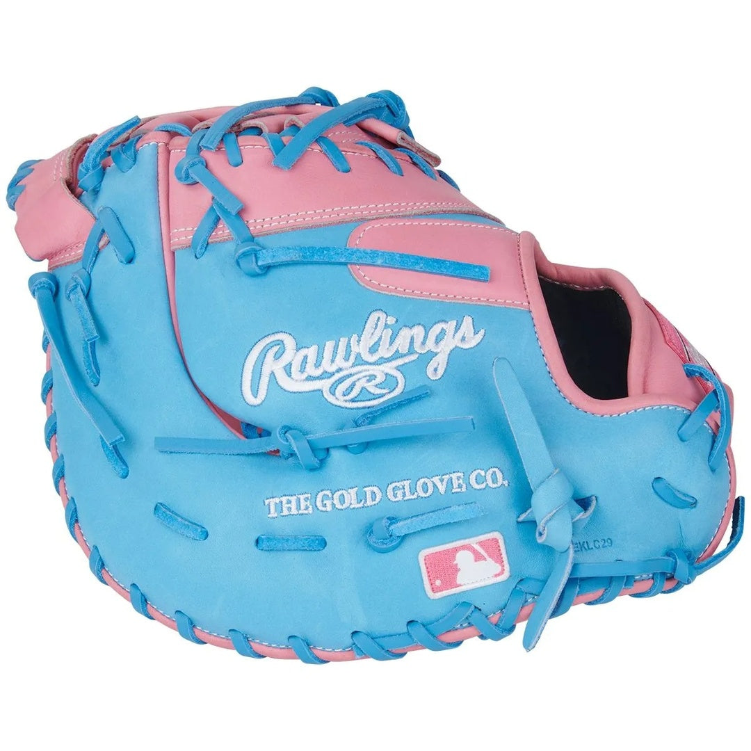 Rawlings Heart of the Hide PRORDCTU-10PCB First Base Mitt blue/pink