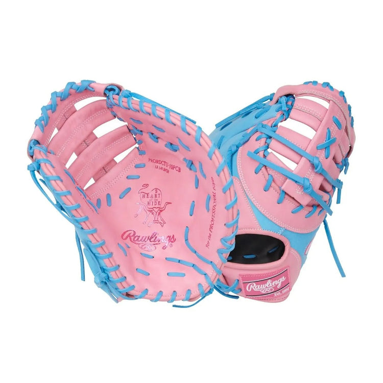Rawlings Heart of the Hide PRORDCTU-10PCB First Base Mitt blue/pink