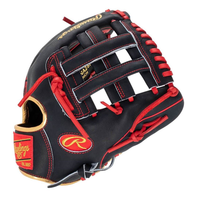 Rawlings Heart of the Hide PRORNA28N Baseball Glove black/red