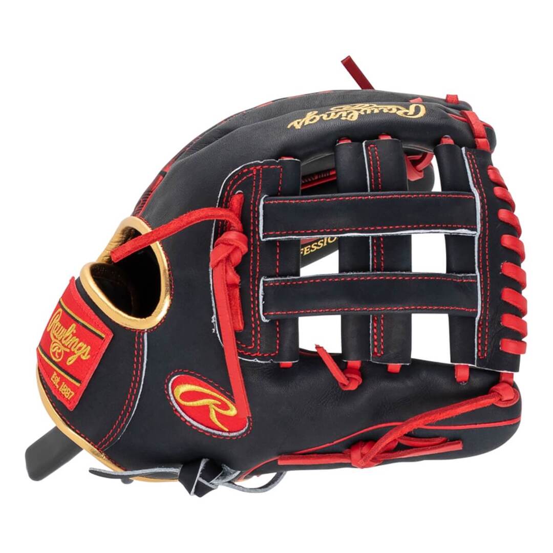 Rawlings Heart of the Hide PRORNA28N Baseball Glove black/red