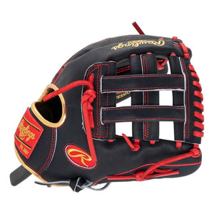 Rawlings Heart of the Hide PRORNA28N Baseball Glove black/red