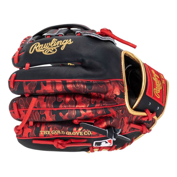 Rawlings Heart of the Hide PRORNA28N Baseball Glove black/red