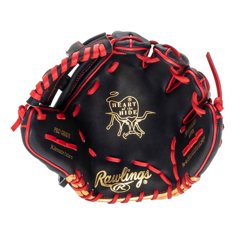 Rawlings Heart of the Hide PRORNA28N Baseball Glove black/red