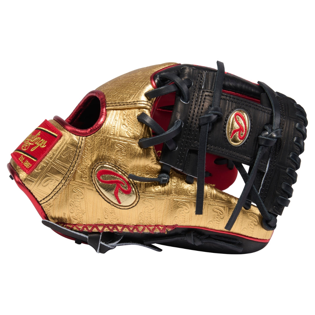 Rawlings Heart of Hide June GTMPRO-GOLDYX Baseball Glove gold/black/red