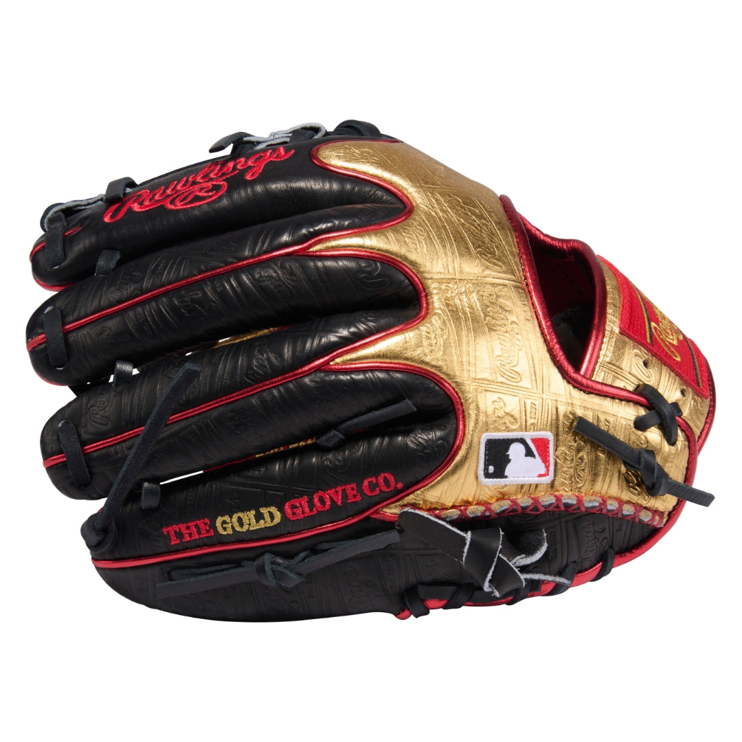 Rawlings Heart of Hide June GTMPRO-GOLDYX Baseball Glove gold/black/red