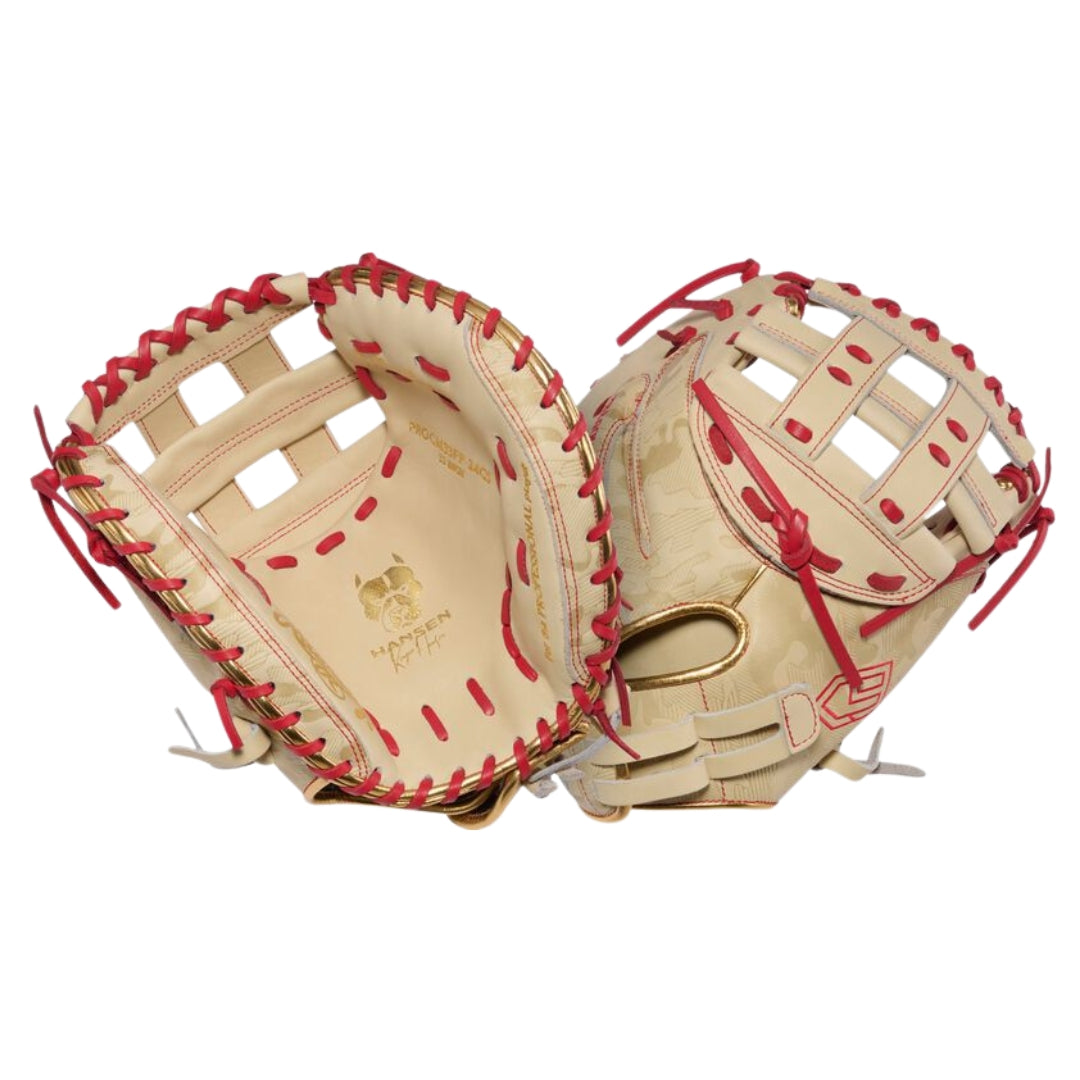 Rawlings Heart of the Hide PROCM33FP-24CS Softball Catcher's Mitt camel/red