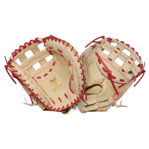 Rawlings Heart of the Hide PROCM33FP-24CS Softball Catcher's Mitt camel/red