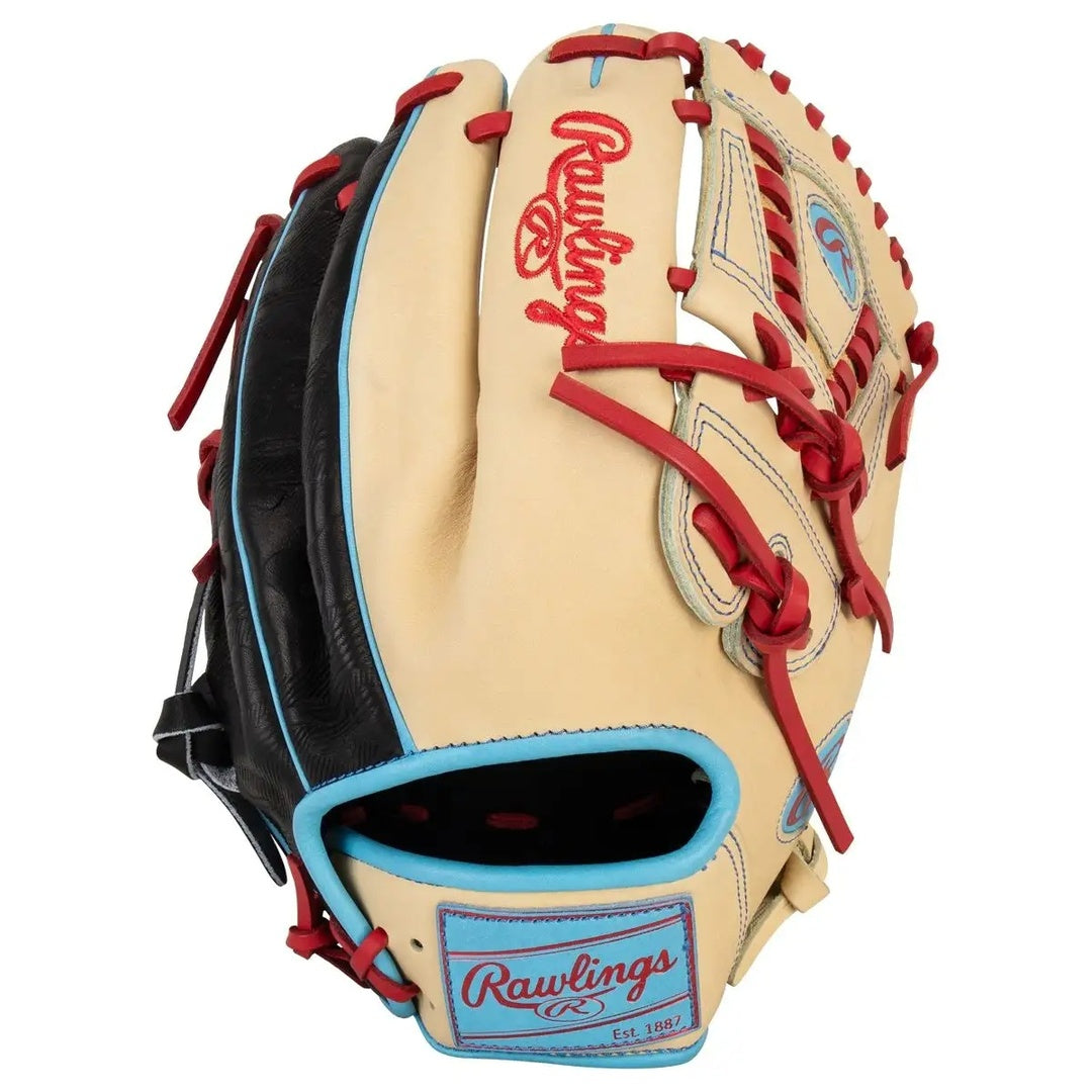 Rawlings Heart of the Hide PROR205-30CBS Baseball Glove camel/black/red