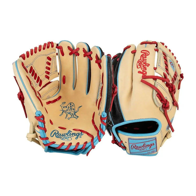 Rawlings Heart of the Hide PROR205-30CBS Baseball Glove camel/black/red