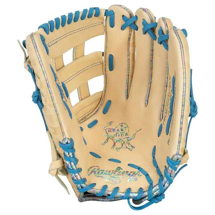 Rawlings Heart of the Hide PROR3028U-6CC Baseball Glove camel/blue
