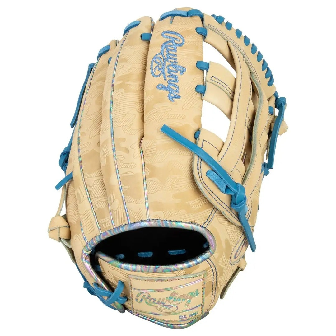 Rawlings Heart of the Hide PROR3028U-6CC Baseball Glove camel/blue