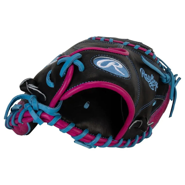 Rawlings Heart of the Hide PRORCM325U-23B Contour Fit Baseball Catcher's Mitt black/berry/blue
