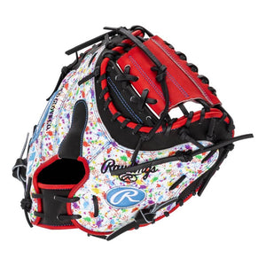 Rawlings Heart of the Hide PRORCM335-23B Catchers Mitt black/red/splatter