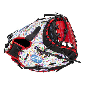 Rawlings Heart of the Hide PRORCM335-23B Catchers Mitt black/red/splatter
