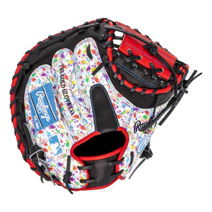 Rawlings Heart of the Hide PRORCM335-23B Catchers Mitt black/red/splatter