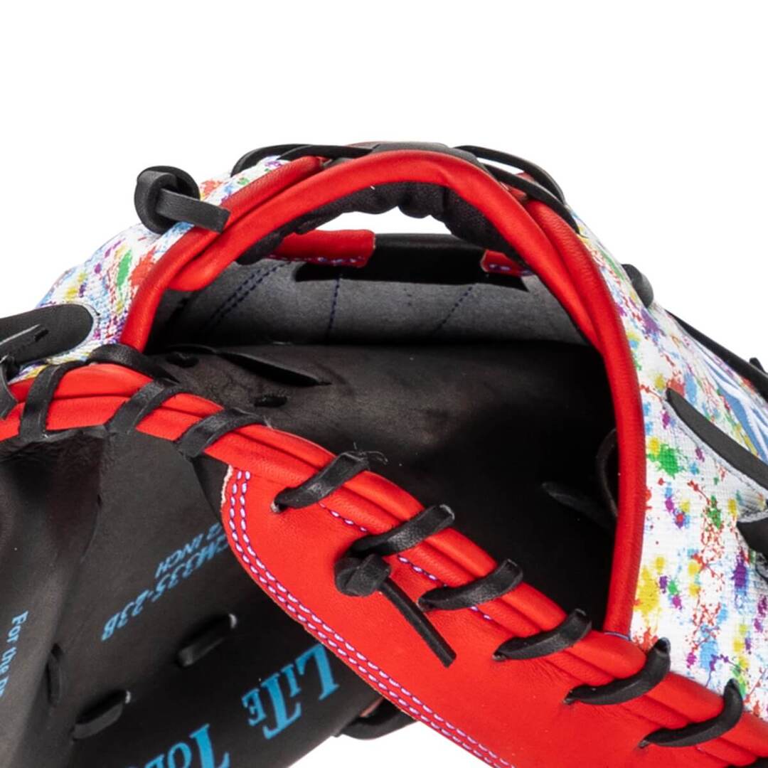Rawlings Heart of the Hide PRORCM335-23B Catchers Mitt black/red/splatter