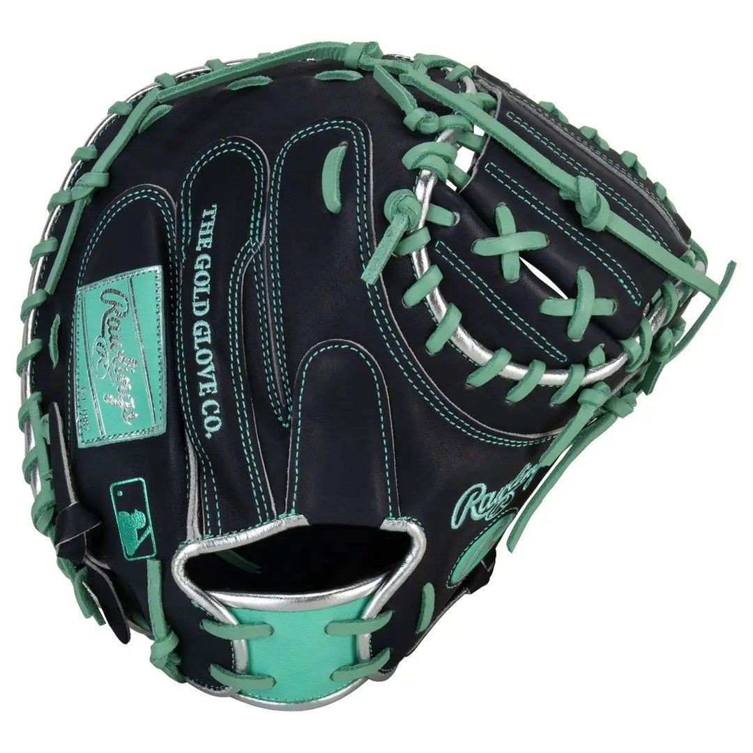 Rawlings Heart of the Hide PRORCR29 Cal Raleigh Baseball Catcher's Mitt 
Navy/Mint