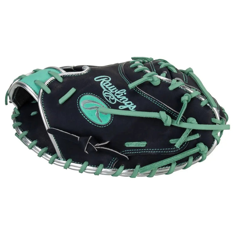 Rawlings Heart of the Hide PRORCR29 Cal Raleigh Baseball Catcher's Mitt 
Navy/Mint