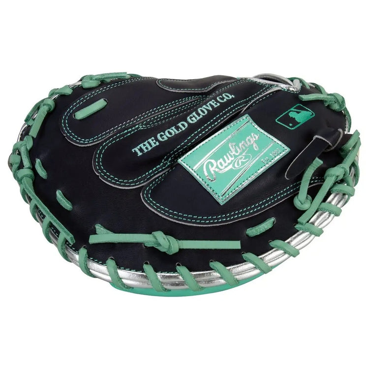 Rawlings Heart of the Hide PRORCR29 Cal Raleigh Baseball Catcher's Mitt 
Navy/Mint