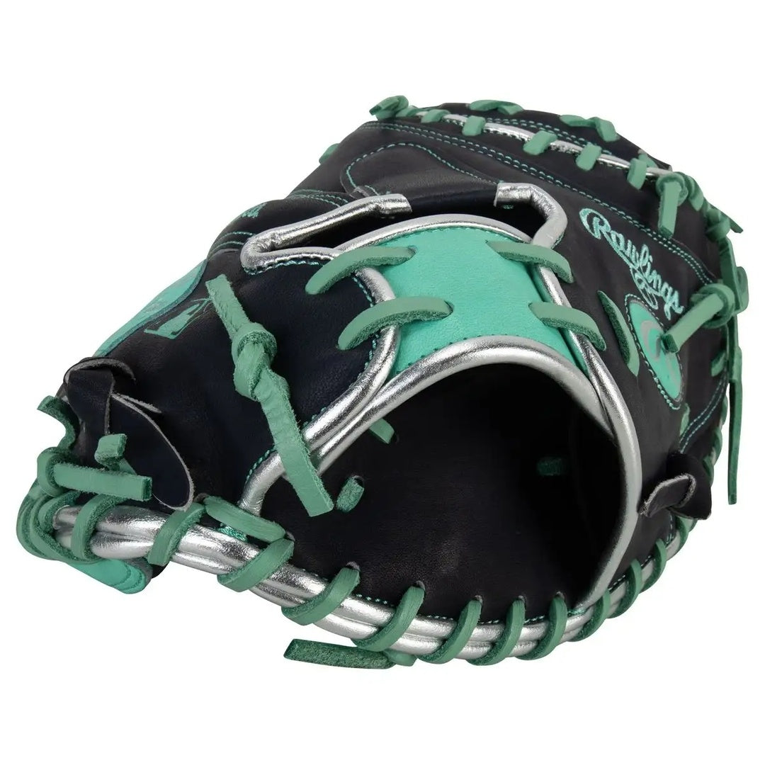 Rawlings Heart of the Hide PRORCR29 Cal Raleigh Baseball Catcher's Mitt 
Navy/Mint