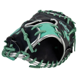 Rawlings Heart of the Hide PRORCR29 Cal Raleigh Baseball Catcher's Mitt 
Navy/Mint