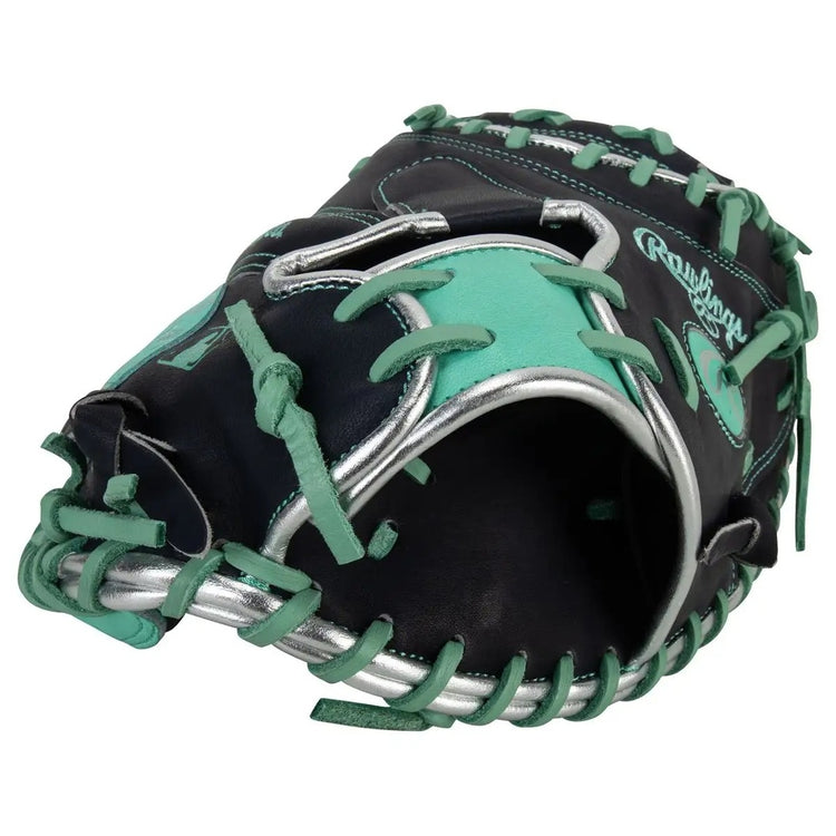 Rawlings Heart of the Hide PRORCR29 Cal Raleigh Baseball Catcher's Mitt 
Navy/Mint