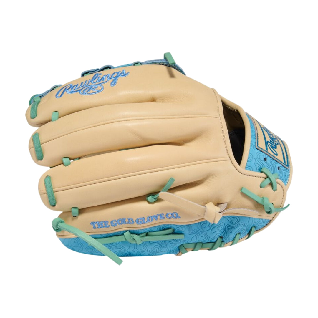 Rawlings Heart of the Hide PRORNA28CCBM Baseball Glove camel/blue/green