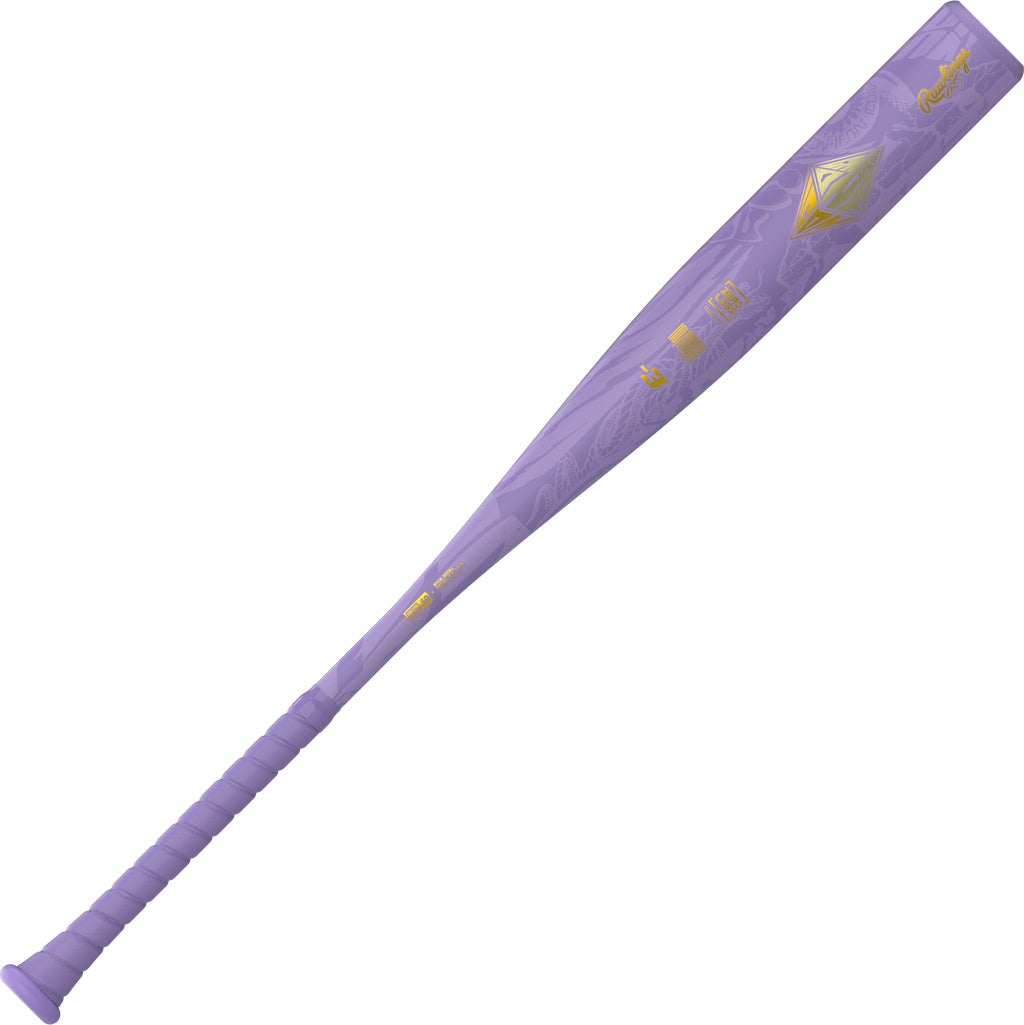 Rawlings Icon -3 Chosen One BBCOR Baseball Bat lilac purple