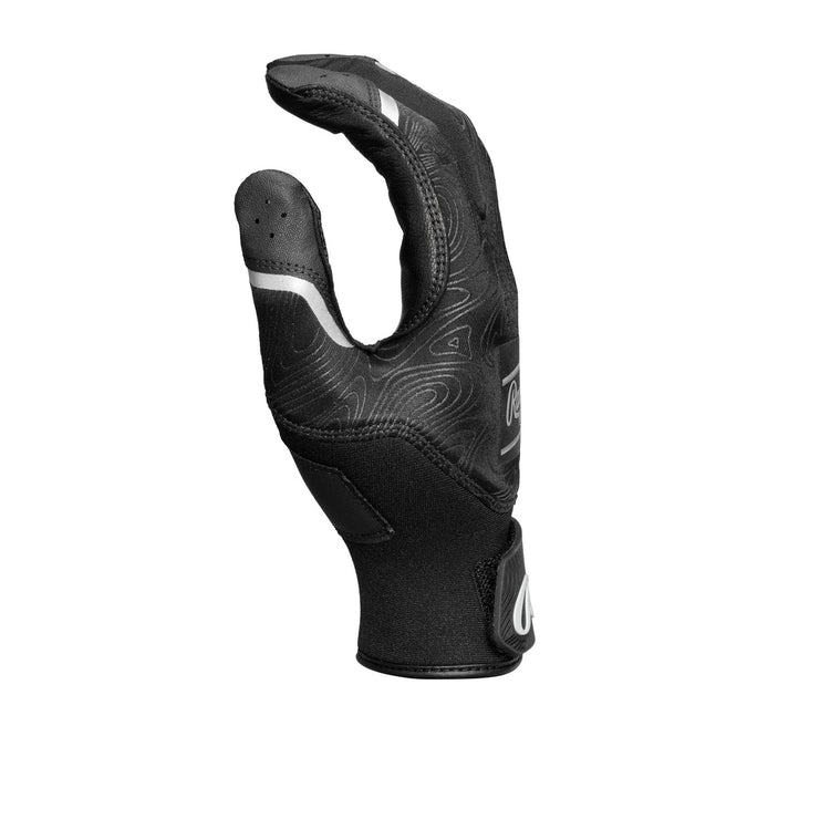 rawlings-junior-clout-batting-gloves-black black