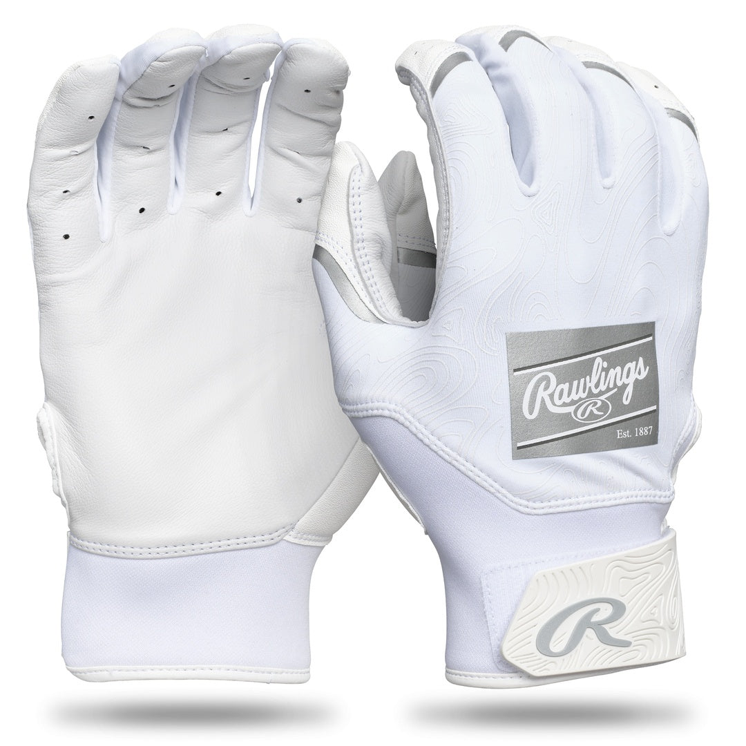 Rawlings Junior Clout Batting Gloves white