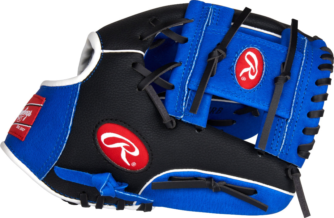 Rawlings Junior Playmaker PM110IRB-6/0 Baseball Glove black/blue