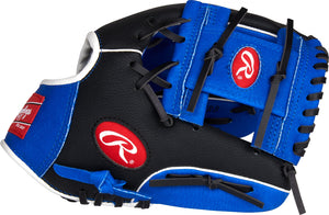 Rawlings Junior Playmaker PM110IRB-6/0 Baseball Glove black/blue