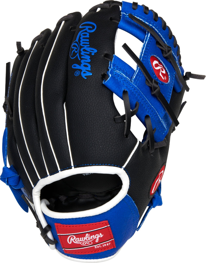 Rawlings Junior Playmaker PM110IRB-6/0 Baseball Glove black/blue