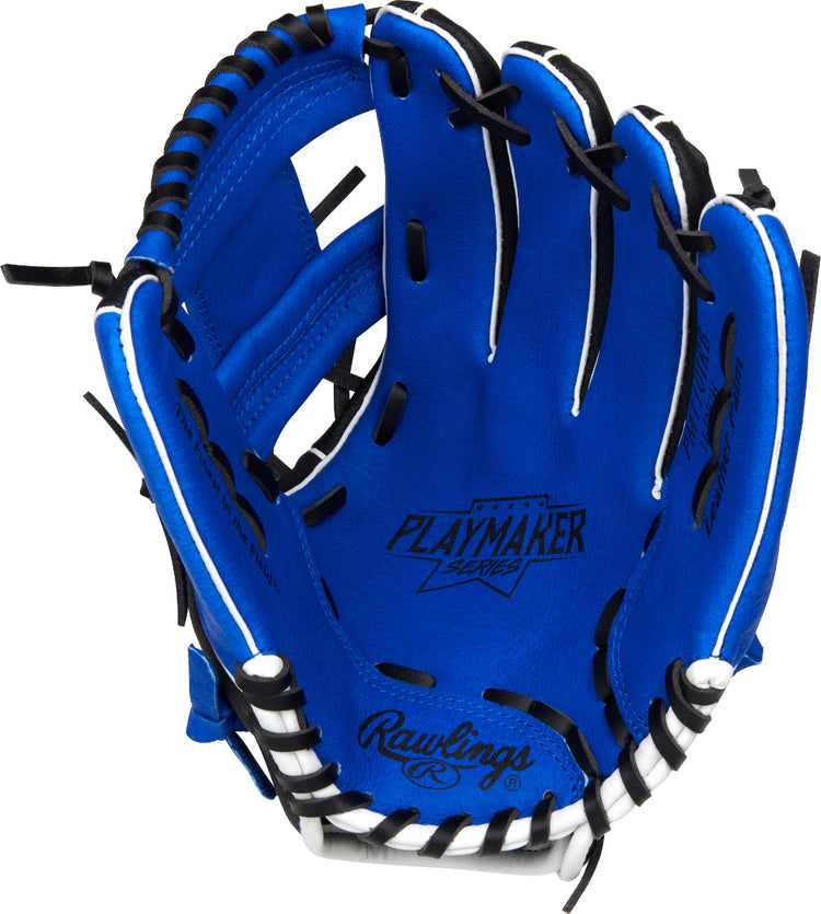 Rawlings Junior Playmaker PM110IRB-6/0 Baseball Glove black/blue