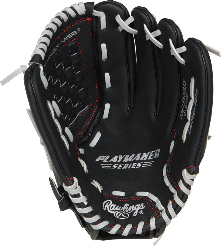 Rawlings Junior Playmaker WALPM1250B-2/0 Baseball Glove black