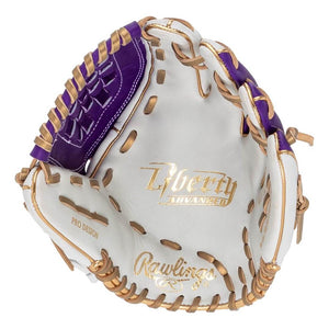 Rawlings Liberty Advanced RLA120-3WPUG Softball Glove white/purple