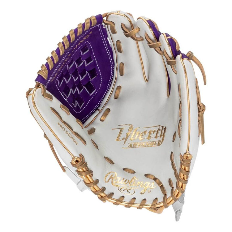 Rawlings Liberty Advanced RLA120-3WPUG Softball Glove white/purple
